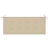 Banc de jardin avec coussin 120 cm Bambou 