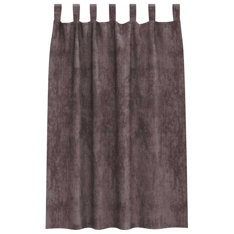 Ensemble de rideaux en velours , 2 pièces, œillets marron, 175x140 cm 