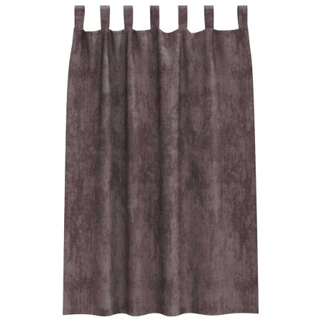 Ensemble de rideaux en velours , 2 pièces, œillets marron, 175x140 cm 