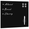 Tableau noir magnétique mural Verre 60x60 cm 