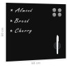 Tableau noir magnétique mural Verre 60x60 cm 
