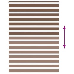 Store zèbre marron 155x200cm largeur du tissu 150,9cm polyester 