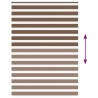 Store zèbre marron 155x200cm largeur du tissu 150,9cm polyester 
