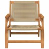 Chaises de Jardin 2 pcs Beige 67x77x73 cm Bois Massif d'Acacia 