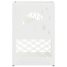 Support de parapluie blanc - 28x12x41 cm, en acier 