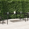Table de jardin anthracite 165x80x71 cm acier 