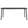 Table de jardin anthracite 165x80x71 cm acier 