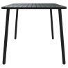 Table de jardin anthracite 165x80x71 cm acier 