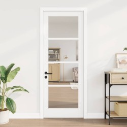 Porte intérieure avec verre "ORKDAL" Blanc 78x211x4 cm 