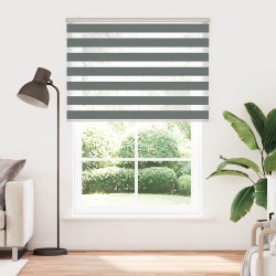 Store zèbre gris foncé largeur du tissu 150,9 cm polyester 
