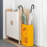 Stand d'ombrelle jaune moutarde, 28x12x41 cm en métal 