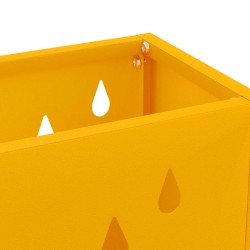 Stand d'ombrelle jaune moutarde, 28x12x41 cm en métal 