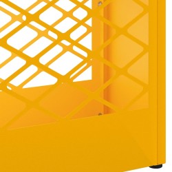 Stand d'ombrelle jaune moutarde, 28x12x41 cm en métal 