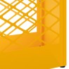 Stand d'ombrelle jaune moutarde, 28x12x41 cm en métal 