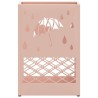 Porte-parapluie rose 28x12x41 cm en acier 