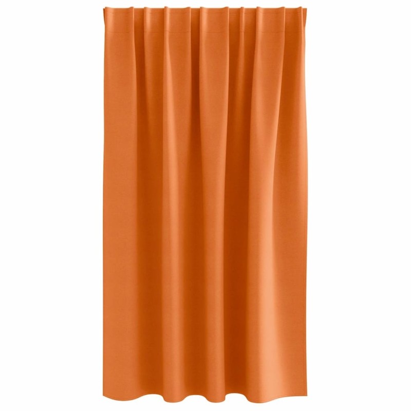 Rideaux 2 pcs Orange vif 140 x 140 cm Polyester 