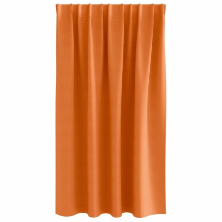 Rideaux 2 pcs Orange vif 140 x 140 cm Polyester 
