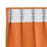 Rideaux 2 pcs Orange vif 140 x 140 cm Polyester 