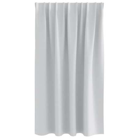 Rideaux avec des rideaux 2 pcs Gris pâle 140 x 140 cm Polyester 