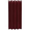 Rideaux occultants avec œillets 2 pcs Wine Red Velvet 