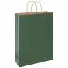 Sacs en papier 50 pcs avec poignées vert 32x12x42 cm 