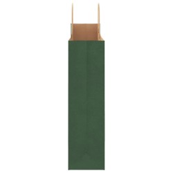 Sacs en papier 50 pcs avec poignées vert 32x12x42 cm 