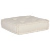 Pouf modulaire crème 70x70x54 tissu 
