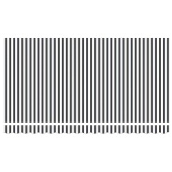 Tissu de remplacement pour auvent pour cadre de 4x2 m en anthracite et blanc 