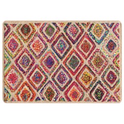 Tapis lavable multicolore 120x180 cm antidérapant 