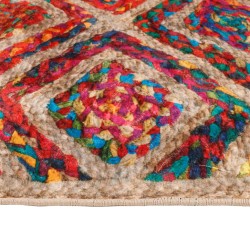 Tapis lavable multicolore 120x180 cm antidérapant 