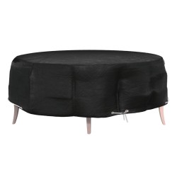 Housse pour salon îlot 8 œillets Ø188x50 cm rond 