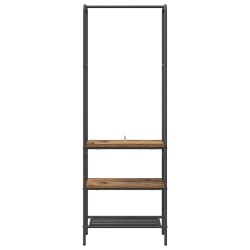 Portant à vêtements avec étagères Vieux bois 60 x 30 x 171 cm 