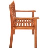 Banc de jardin 2 places 120 cm Bois d'eucalyptus solide 