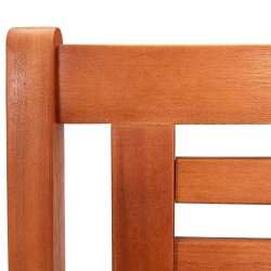 Banc de jardin 2 places 120 cm Bois d'eucalyptus solide 