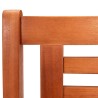 Banc de jardin 2 places 120 cm Bois d'eucalyptus solide 