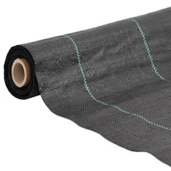 Membrane anti-mauvaises herbes noir 4x100 m PP 