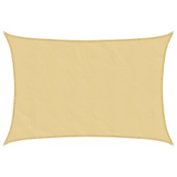Voile d'ombrage sable 4x2,5 m 100 % polyester oxford 