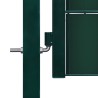 Portail de clôture PVC et acier 100x124 cm Vert   