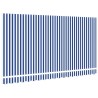 Tissu de Remplacement pour Store pour Cadre 4x2 m Bleu et Blanc 