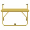 Table de balcon suspendue pliable - Or, 60x40 cm, Acier 