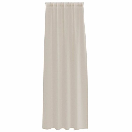 Rideaux avec des rideaux 2 pcs Sable 140 x 245 cm Polyester 