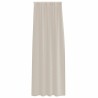 Rideaux avec des rideaux 2 pcs Sable 140 x 245 cm Polyester 