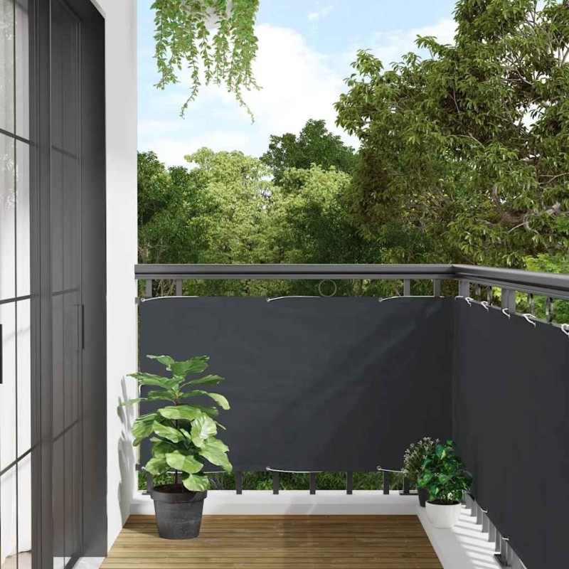 Écran d'intimité de balcon anthracite 800x120 cm PVC 