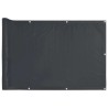 Écran d'intimité de balcon anthracite 800x120 cm PVC 