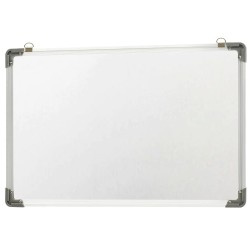 Tableau blanc magnétique effaçable à sec Blanc 50x35 cm Acier 