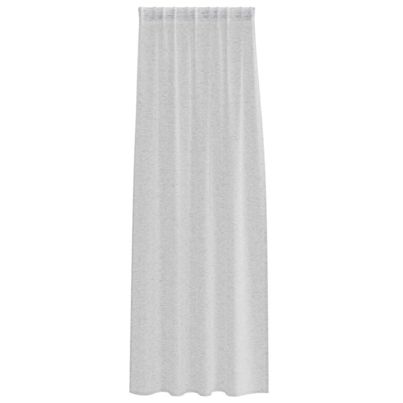 Rideaux 2 pcs Gris clair 140 x 245 cm Polyester 