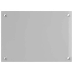 Éclairage de Backsplash de Cuisine Gris Clair 70x50x0,6 cm Verre Trempé 
