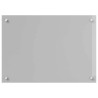 Éclairage de Backsplash de Cuisine Gris Clair 70x50x0,6 cm Verre Trempé 