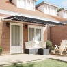 Tissu de remplacement pour store pour cadre de 4x2 m Anthracite 