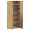 Armoire à chaussures Chêne artisanal 80x35,5x180 cm Bois d'ingénierie 
